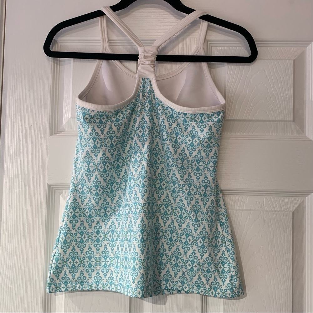 Athleta Patterned Workout Tank Top With Built In … - image 2